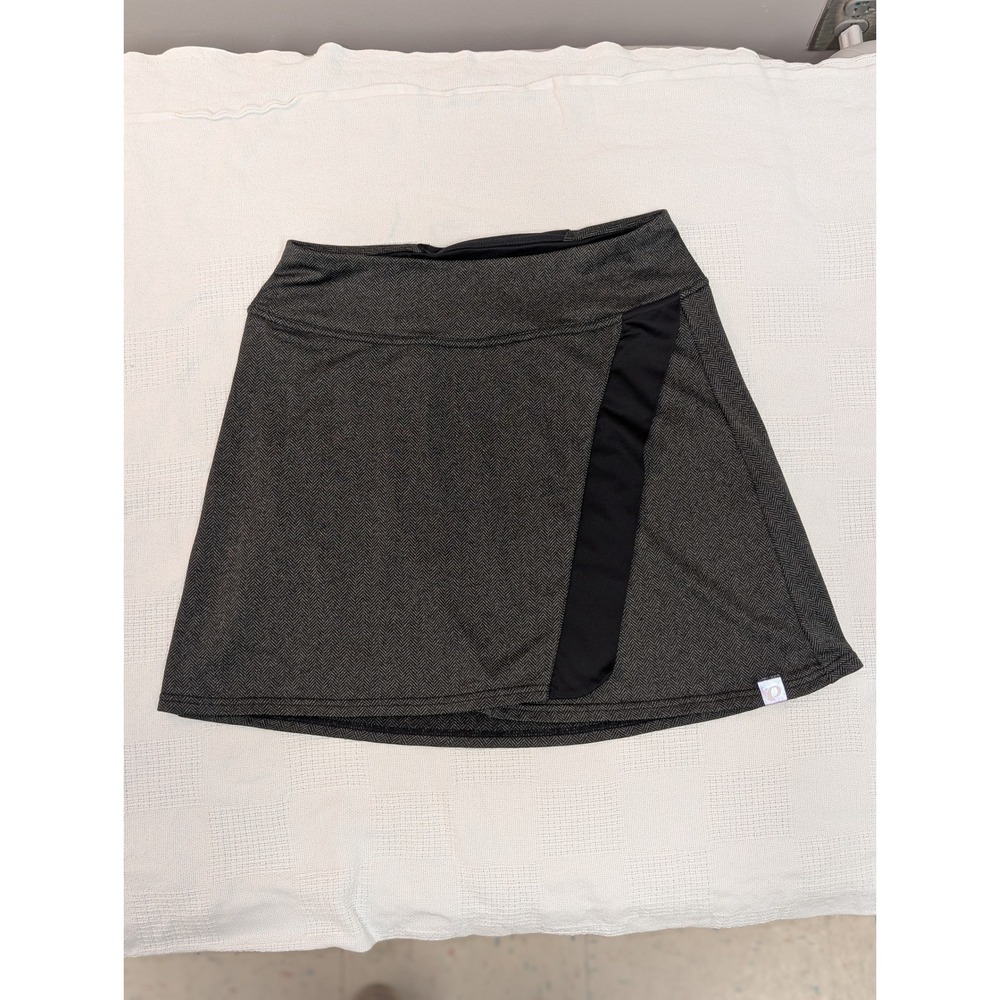 Pearl Izumi SELECT Escape Cycling Skirt Women's Gray Herringbone Athletic Size M